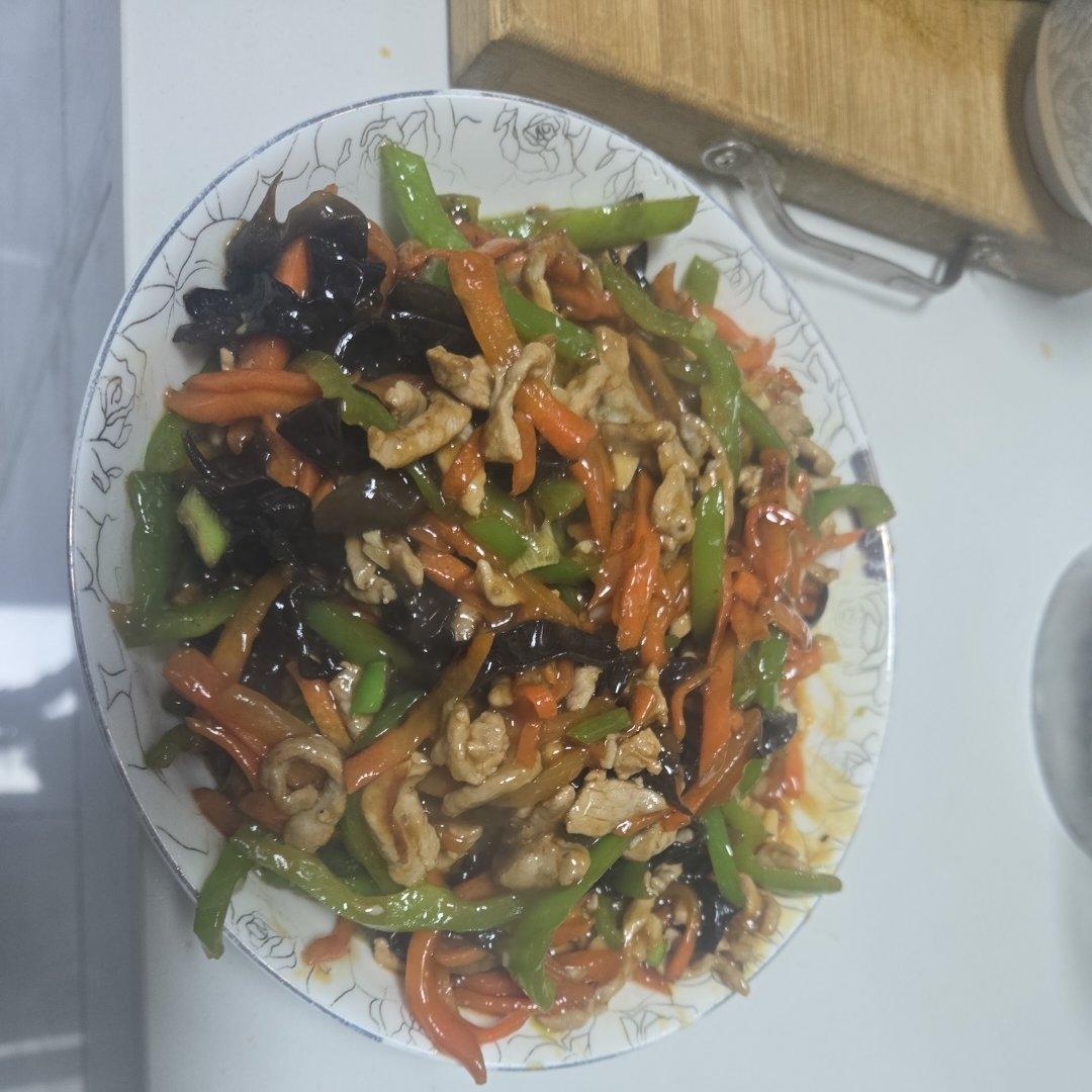 不辣的鱼香鸡丝（番茄酱版）