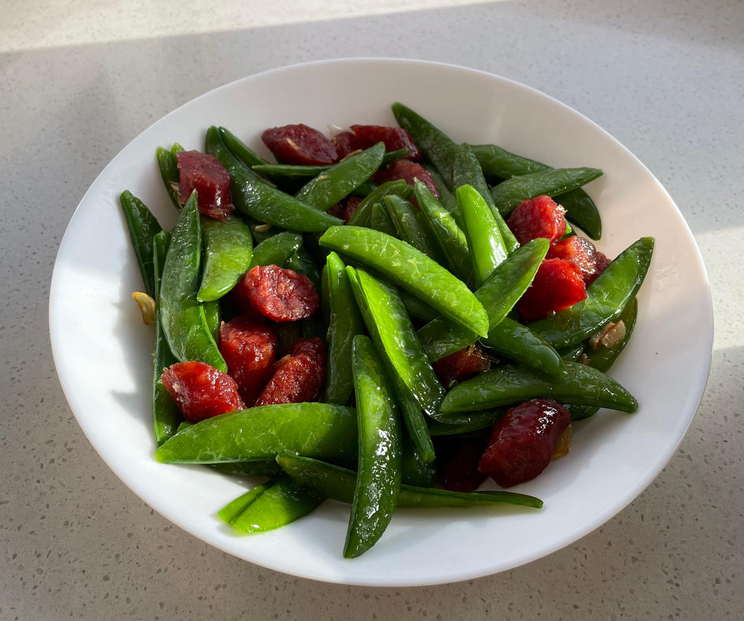 甜蜜豆炒腊肠
