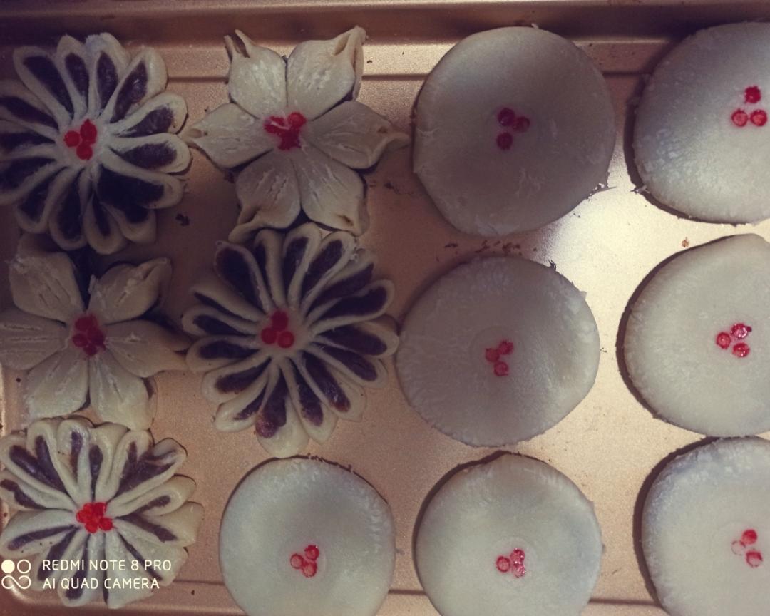 中式点心，枣泥白皮