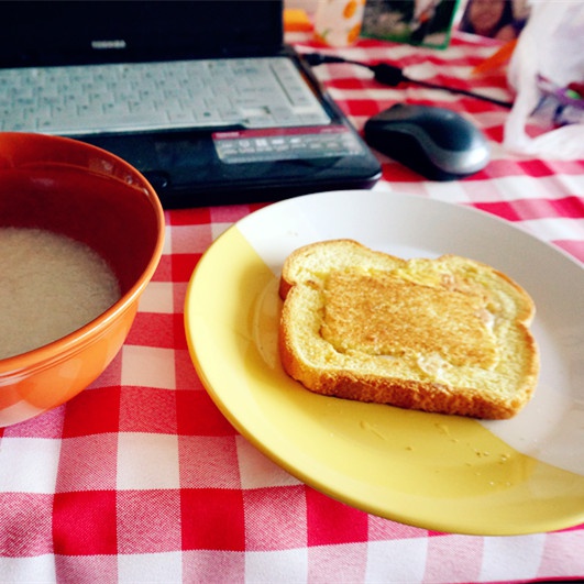 芝士鸡蛋面包片