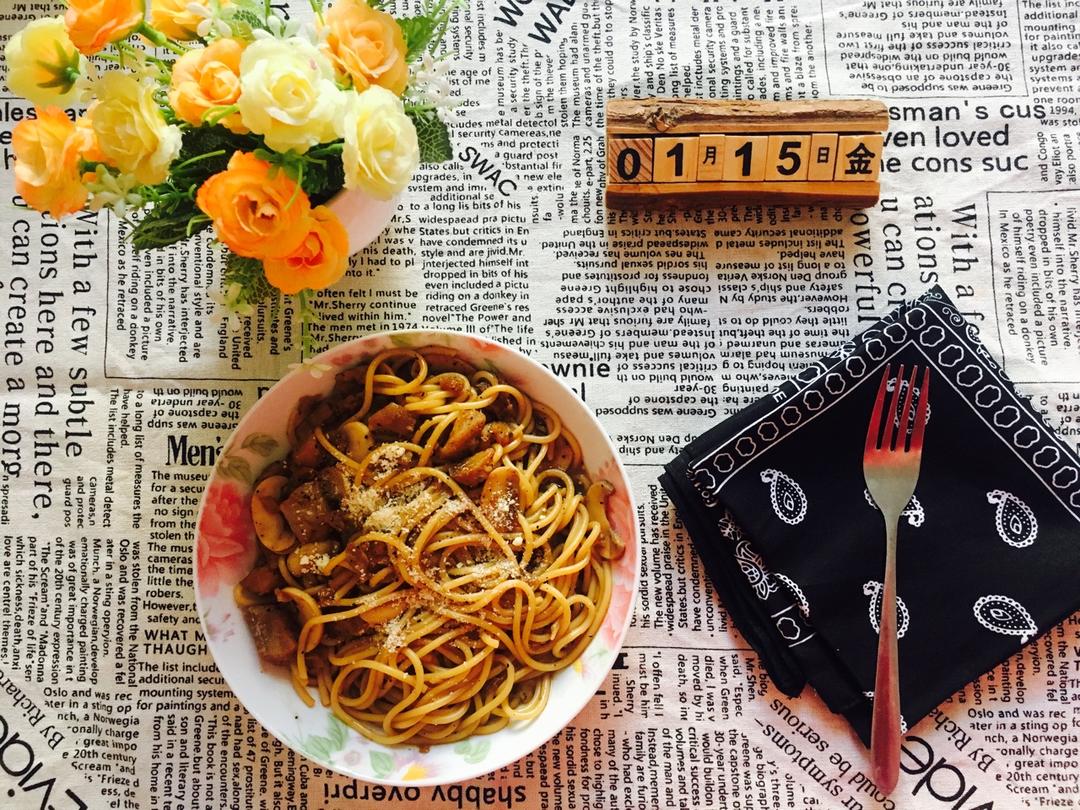 黑椒龙利鱼意面