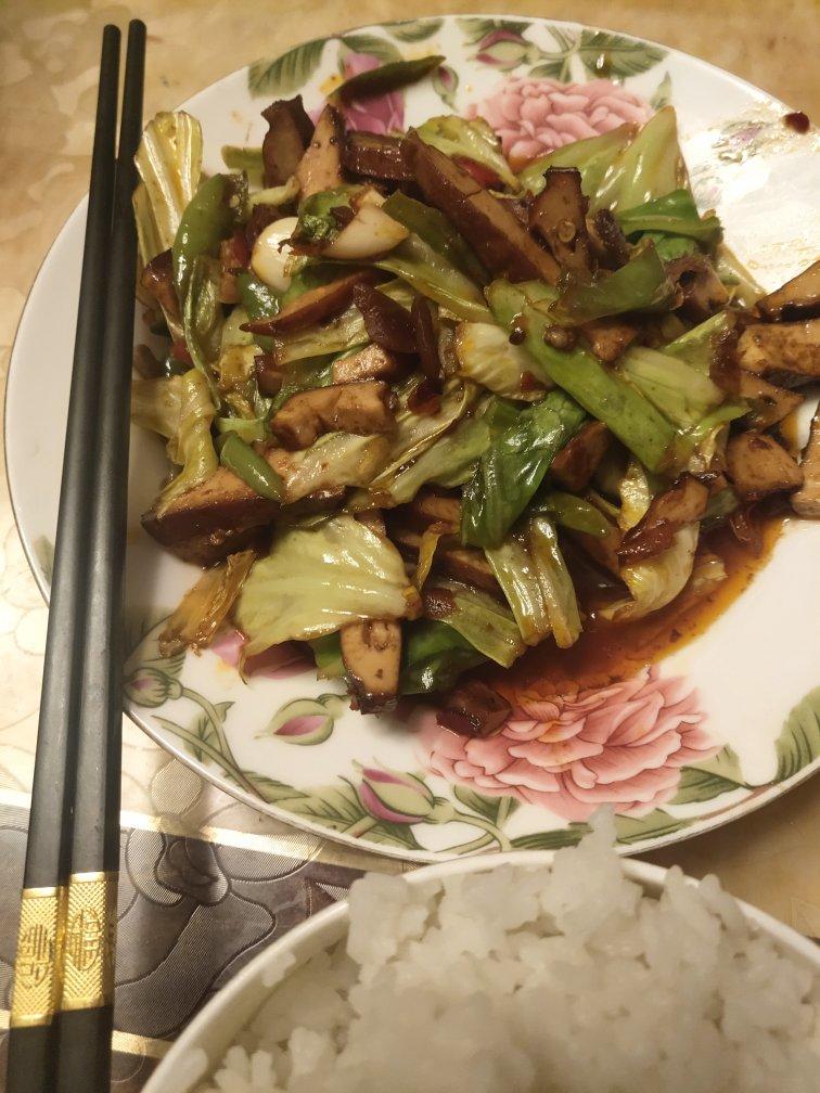 青红椒炒香干‼️给肉都不换