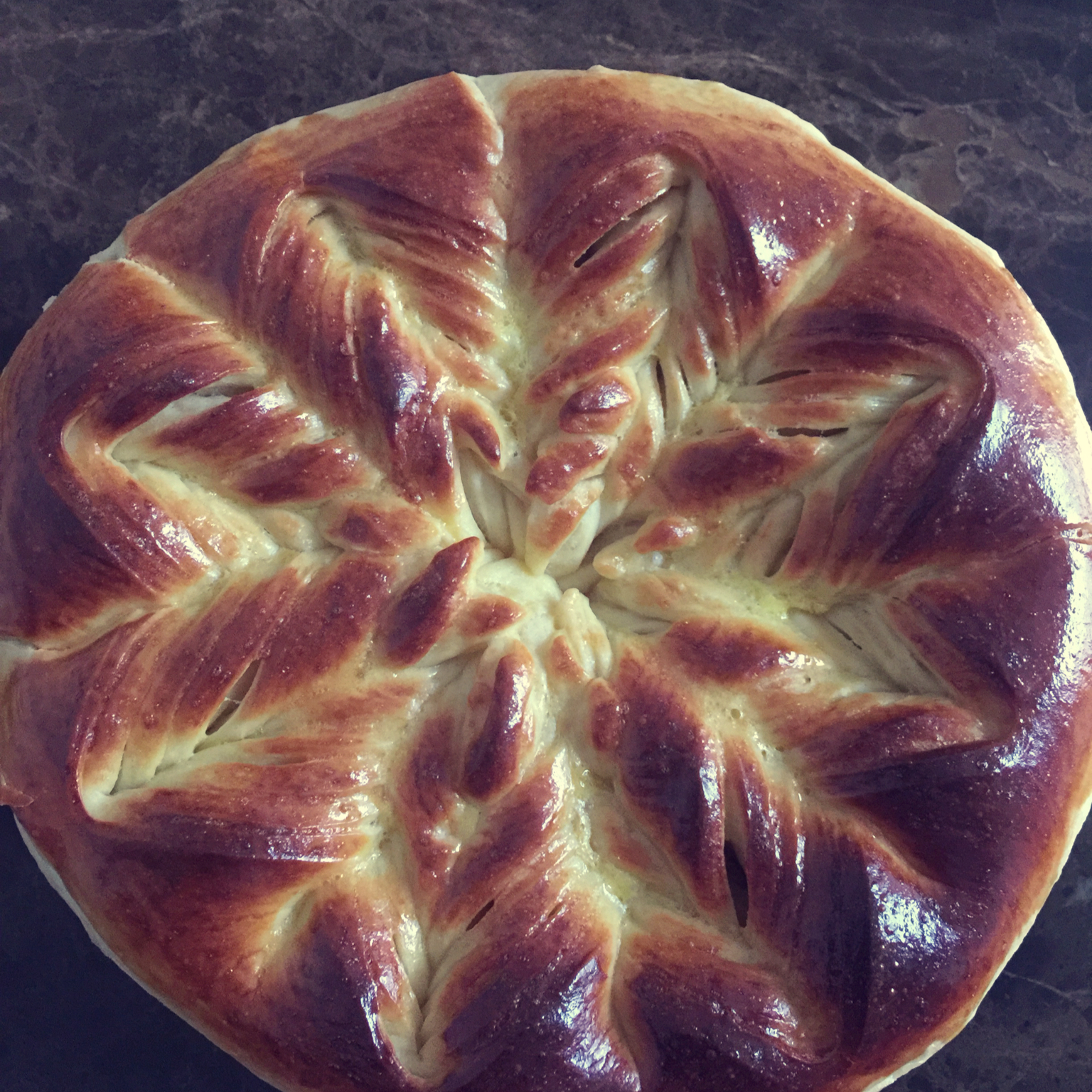 手撕千层花朵面包