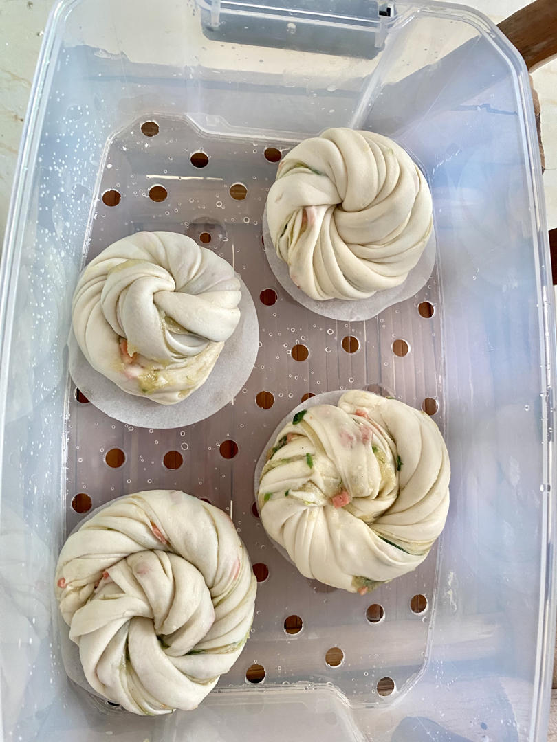 简单易做葱油花卷，一个接一个(附详细视频)