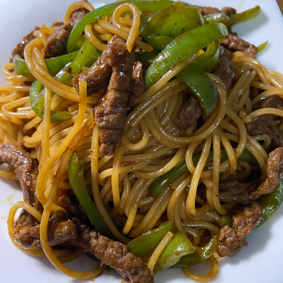 比餐厅好吃的黑椒牛柳意面🍝零失败简单教程