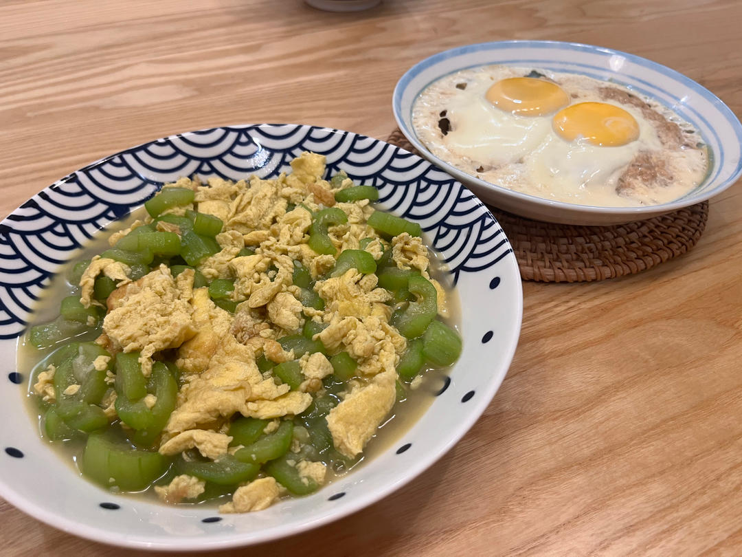 简单快手，五分钟搞定的丝瓜炒蛋