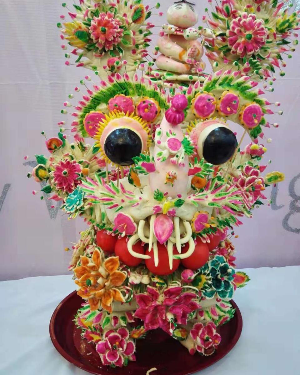爱厨房浩浩做的风俗习惯,结婚必须要有喜庆的花馍