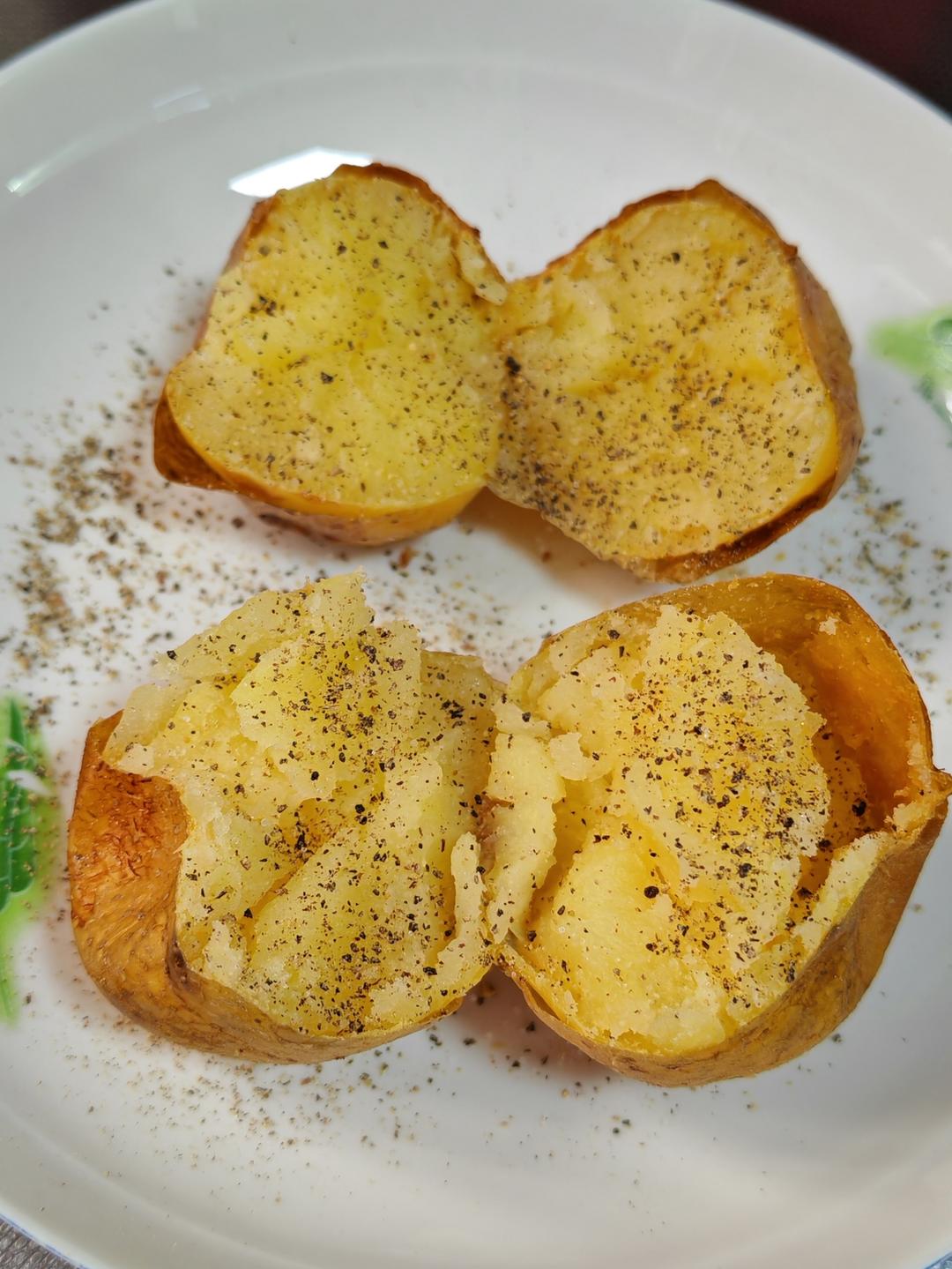 极简烤土豆（无油）