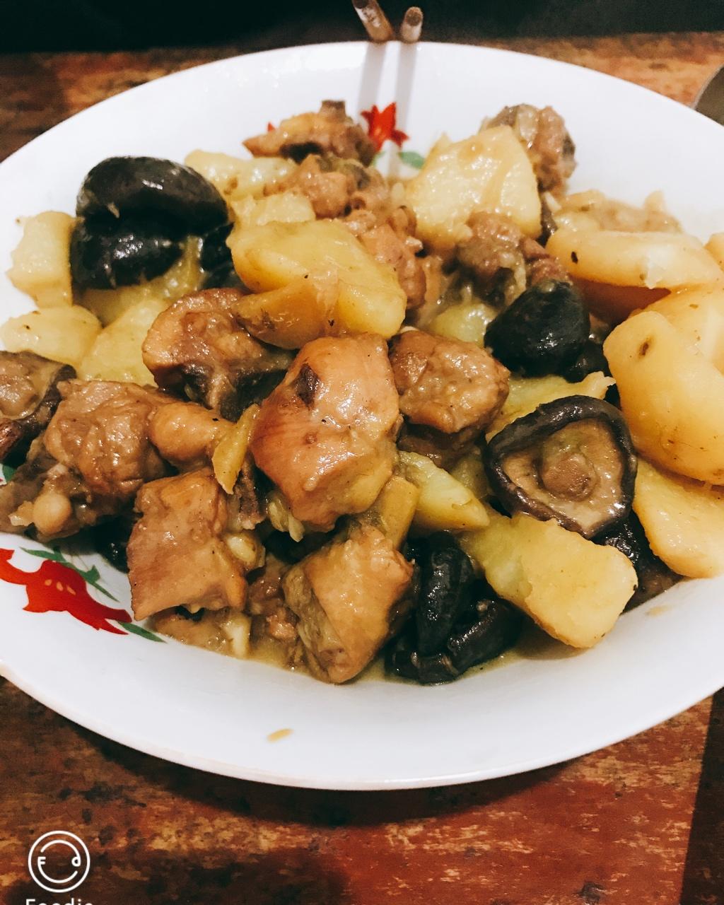 香菇板栗烧鸡