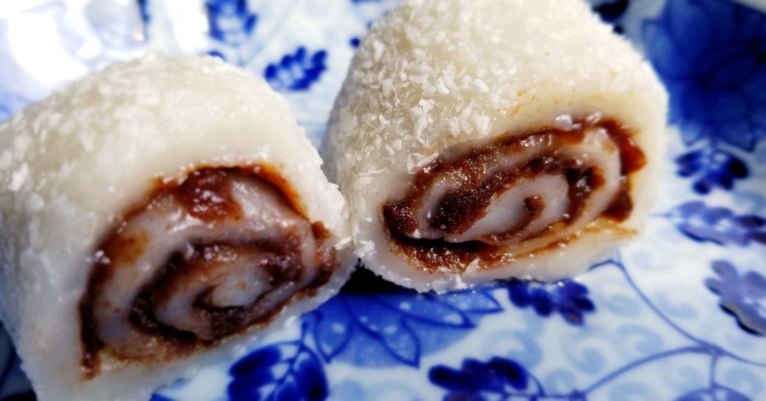 椰蓉豆沙糯米卷