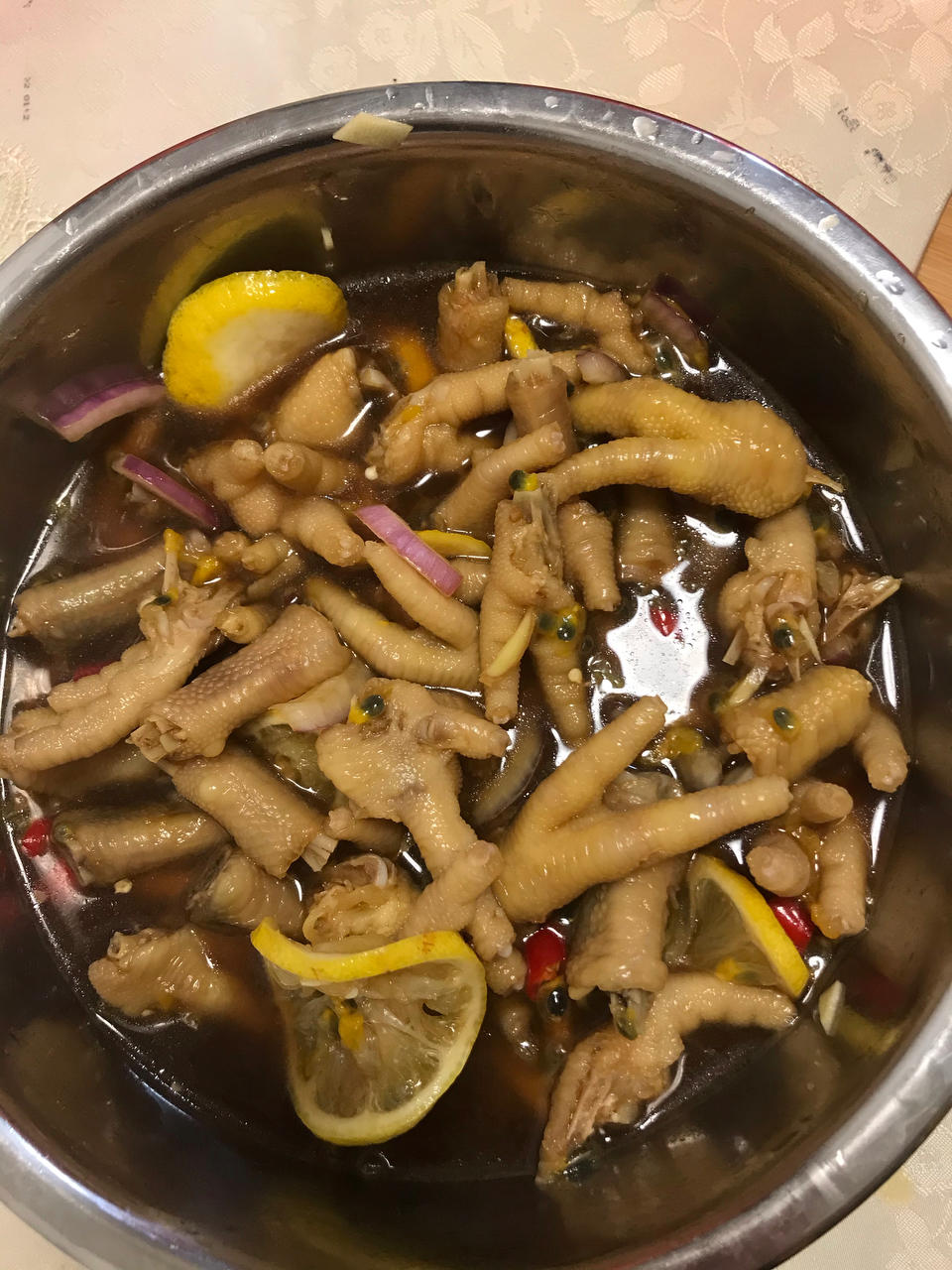 🍋柠檬百香果🌶️酸辣网红鸡爪