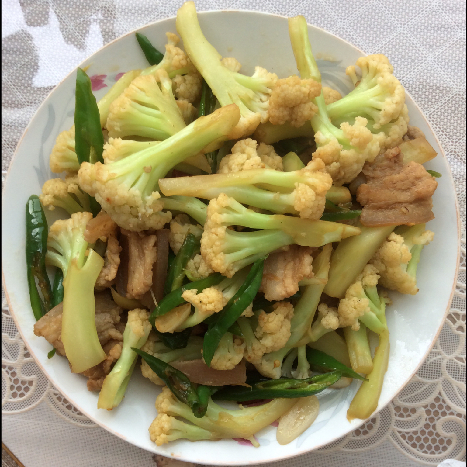 老丁的私房菜-干锅花菜