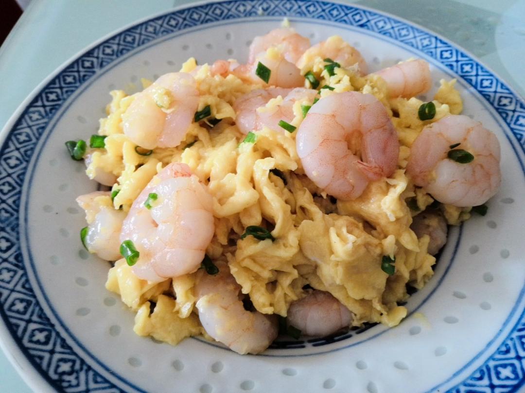 堪比茶餐厅的虾仁滑蛋