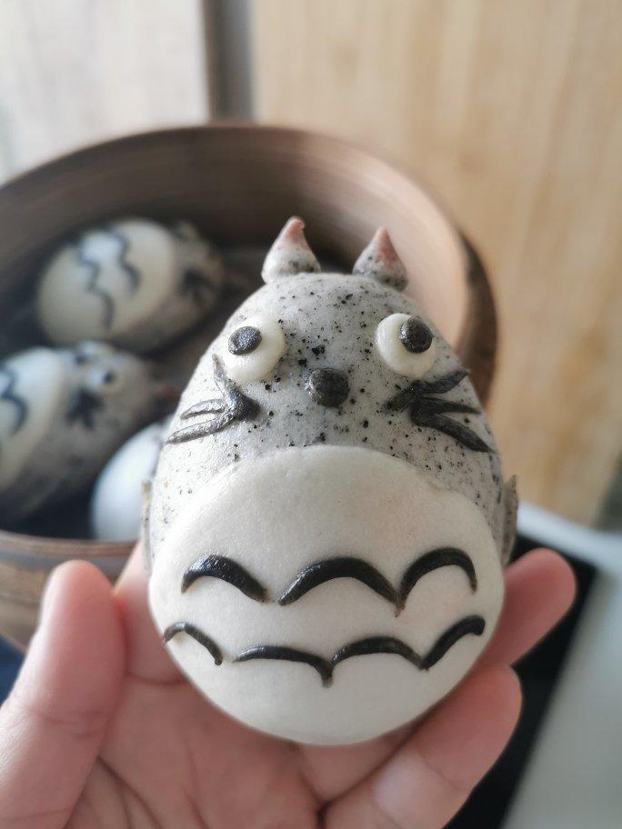 【原创】龙猫芝麻养生馒头