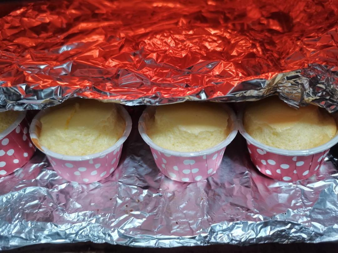 凉了也不回缩的戚风纸杯蛋糕🍰超级绵软 适合宝宝吃哦