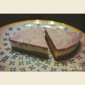 大理石蓝莓芝士冻饼的做法 步骤1
