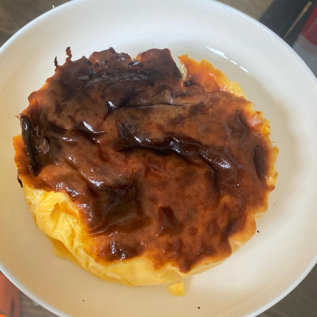 巴斯克芝士蛋糕-傻瓜操作【空气炸锅巴斯克】