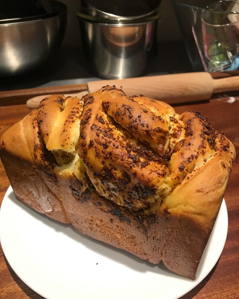 香葱肉松手撕吐司