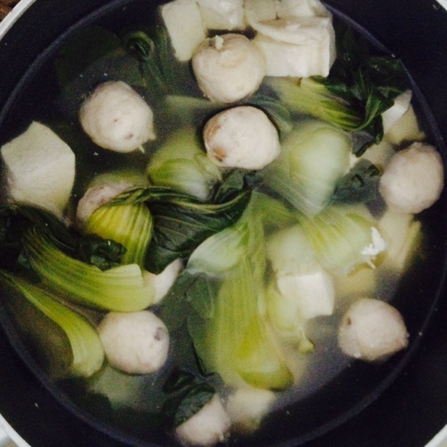 青菜豆腐汤