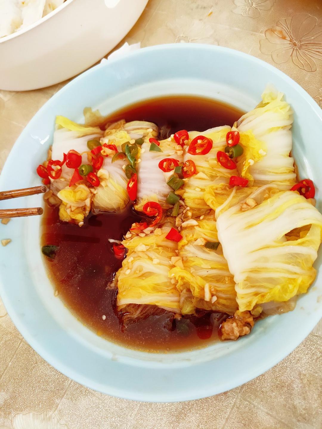 娃娃菜这样做，好看又好吃！