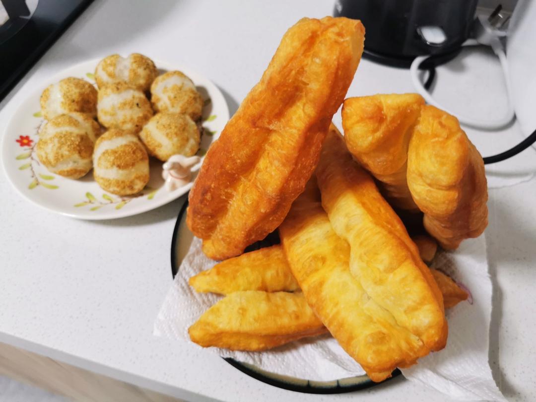 自制无泡打粉油条