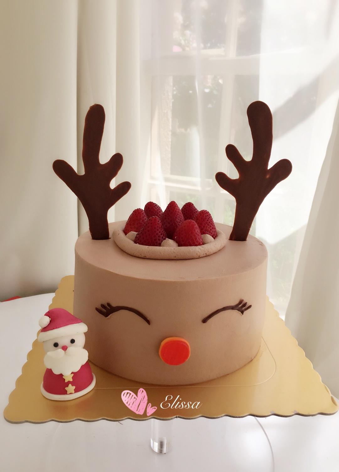 圣誕小鹿蛋糕