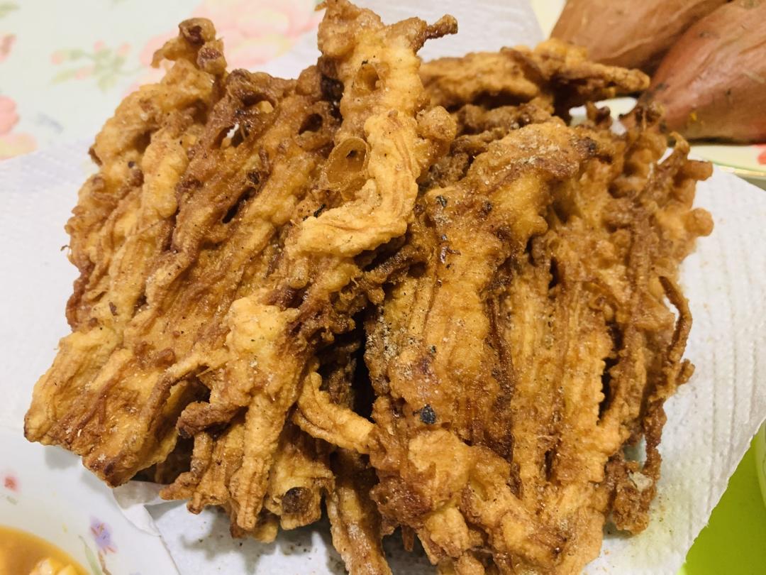 油炸椒盐金针菇