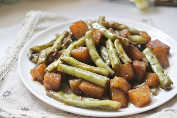 土豆炖豆角