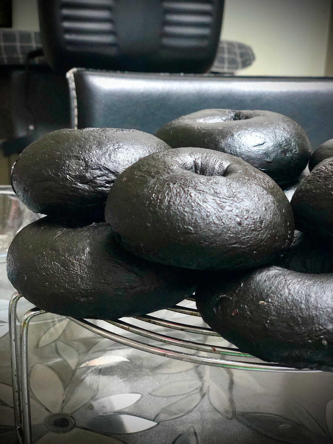 洋葱墨鱼汁咸全麦贝果——不用糖煮贝果【健康主食】