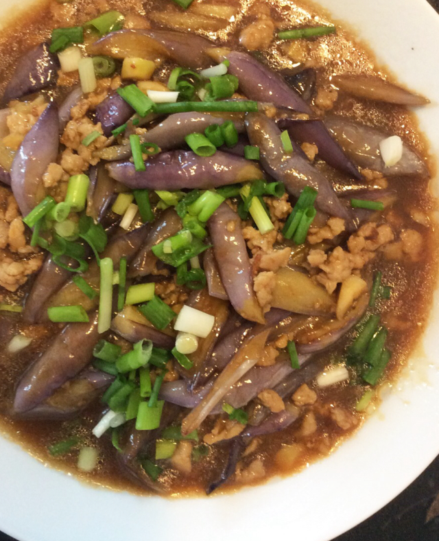 红烧肉沫茄子