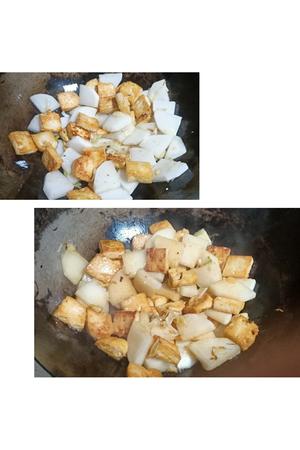 简单的家常味—白萝卜烧豆腐的做法 步骤5