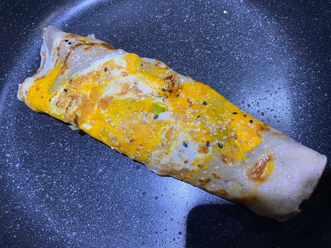 平底锅版煎饼果子