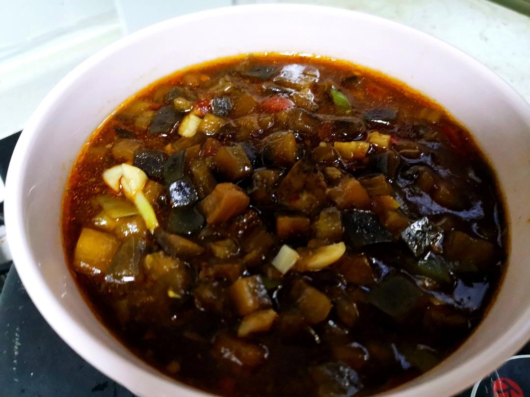 茄丁肉酱打卤面