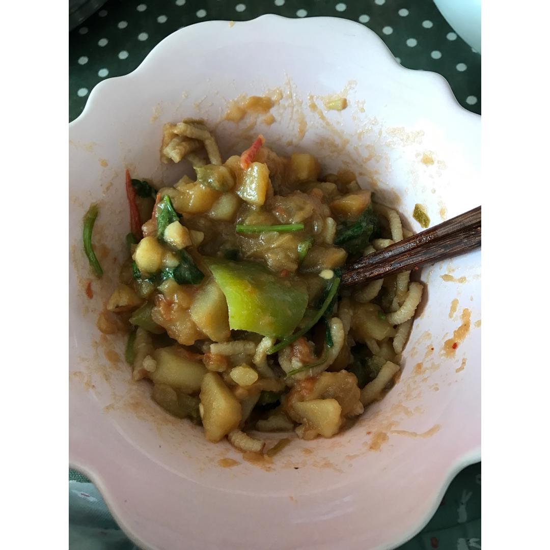 土豆熬茄子