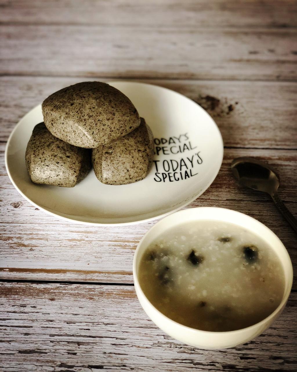 奶香黑芝麻刀切馒头