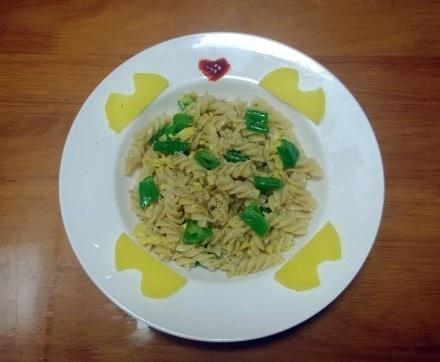 青椒鸡蛋炒意粉