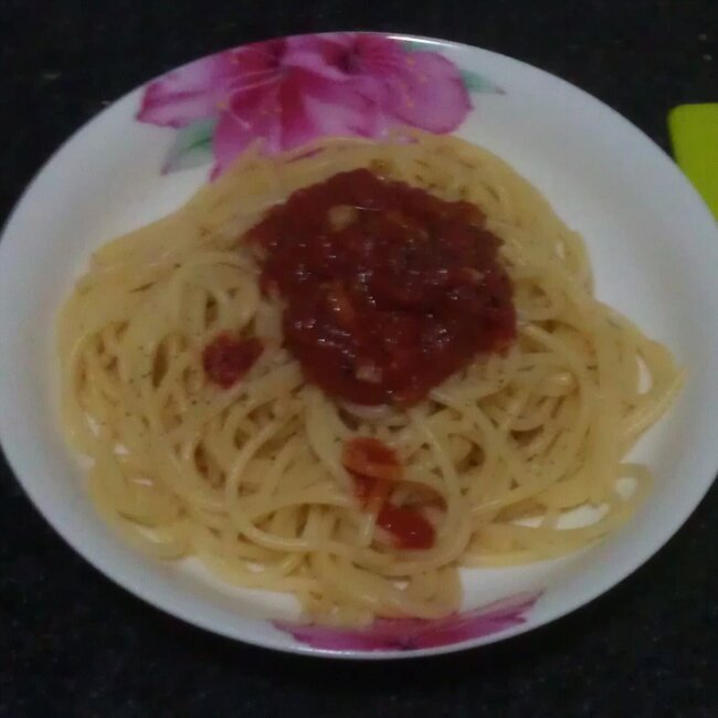蒜香番茄意面