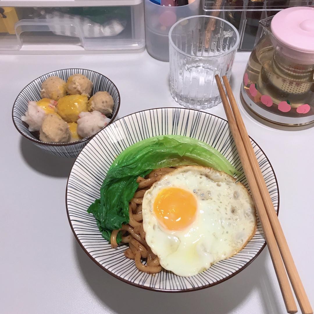 茄汁炒乌冬面