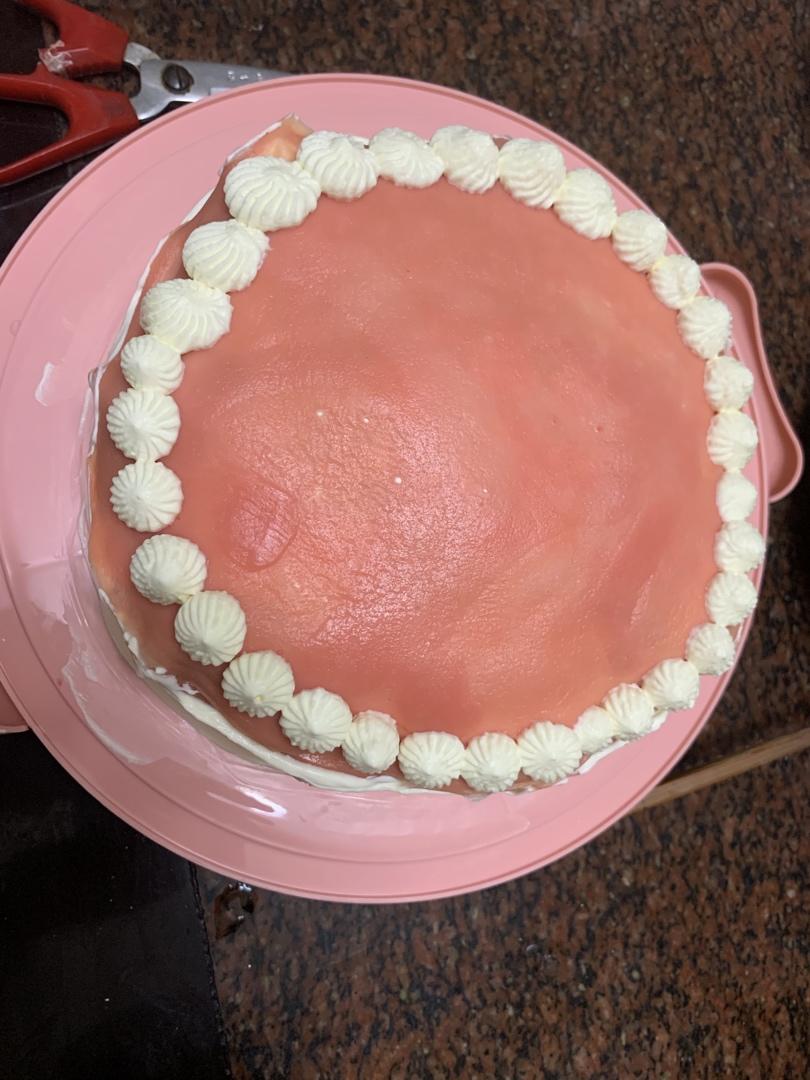 火龙果千层蛋糕