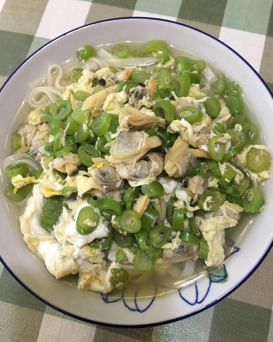 青岛芸豆蛤蜊打卤面