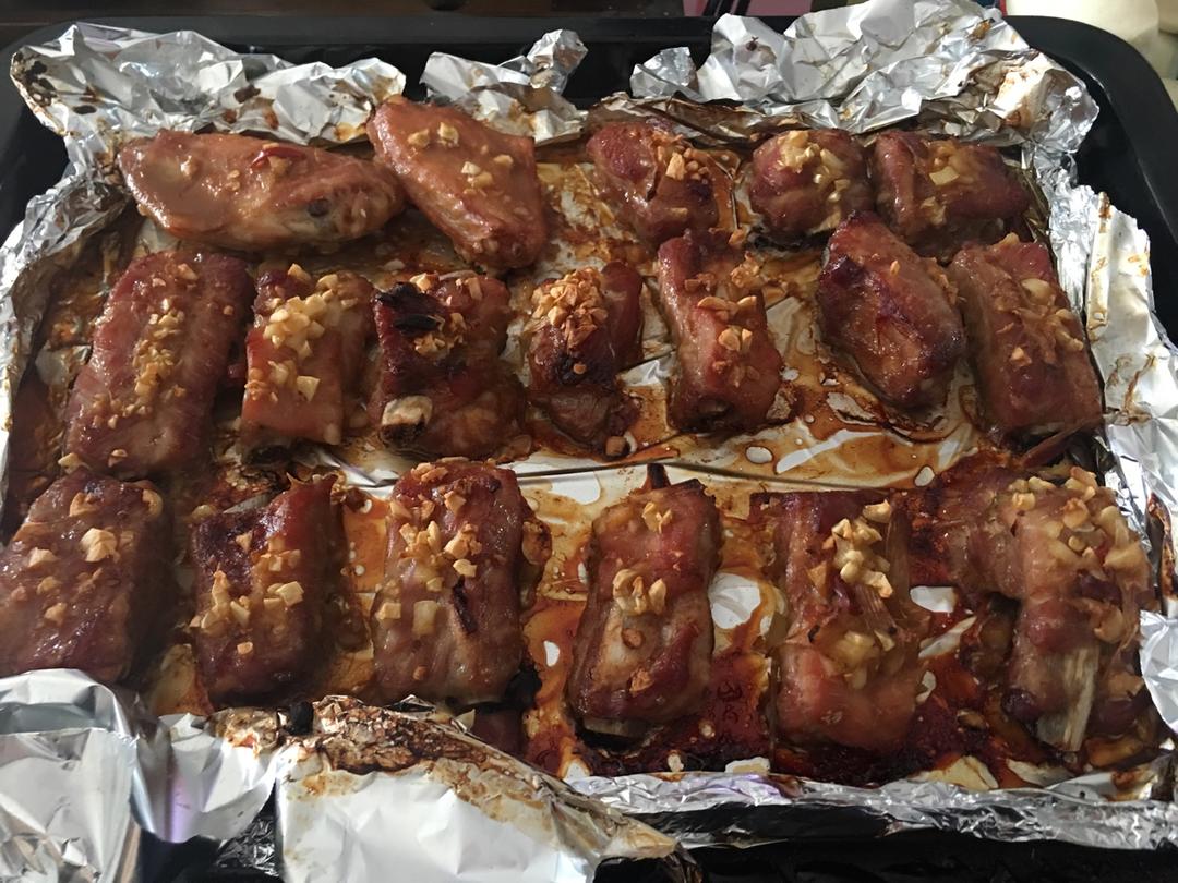 香到骨头里的蒜香排骨（烤箱）