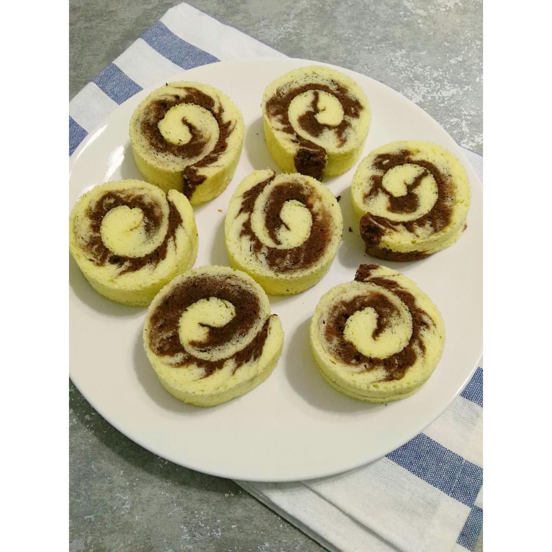 可可旋风蛋糕卷（视频）