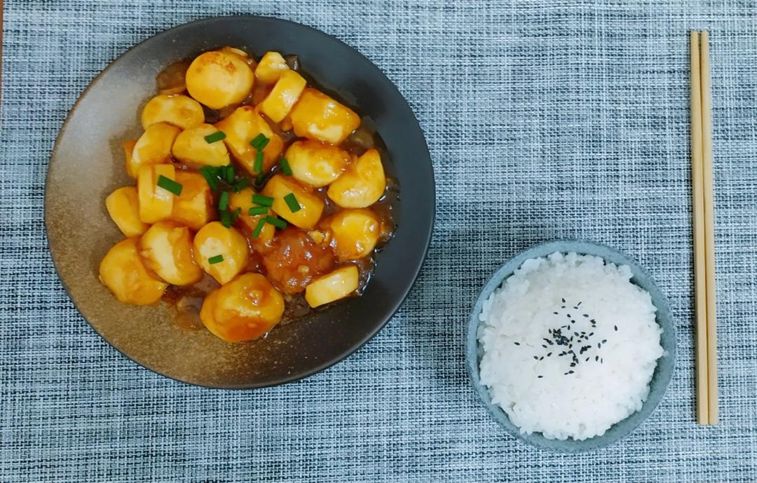 脆皮茄汁日本豆腐