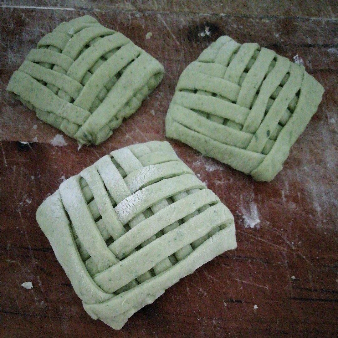 抹茶红豆包