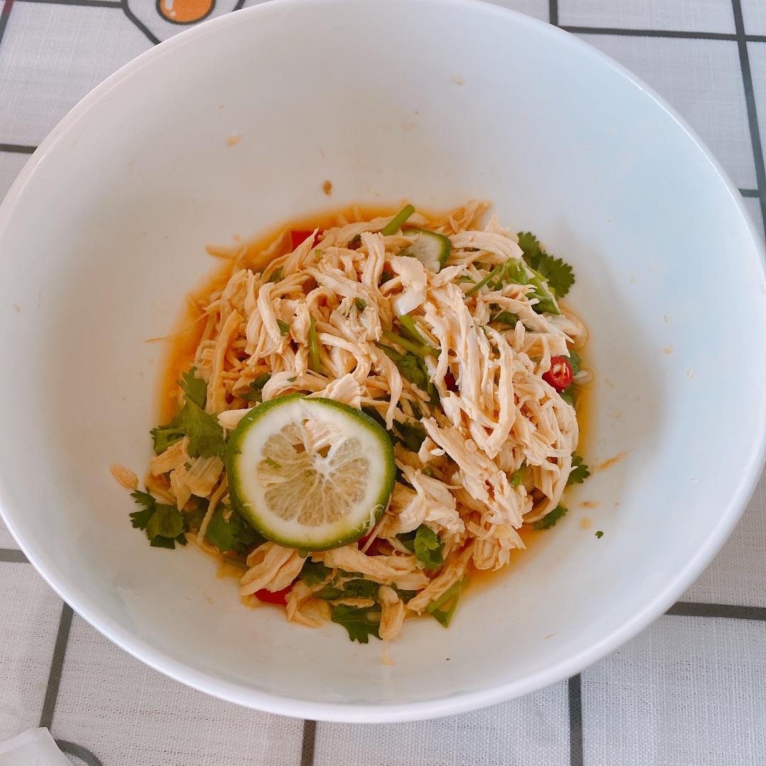 百香果柠檬鸡丝