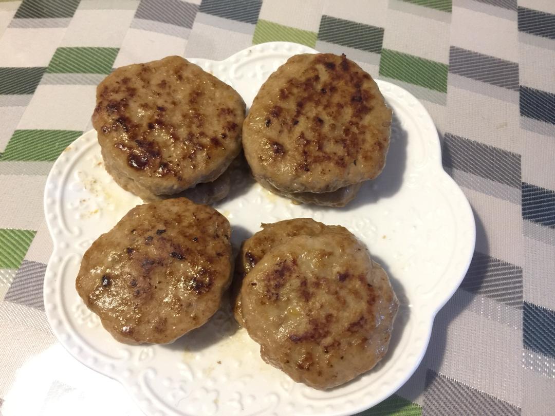 肉多汁的快手汉堡牛肉饼
