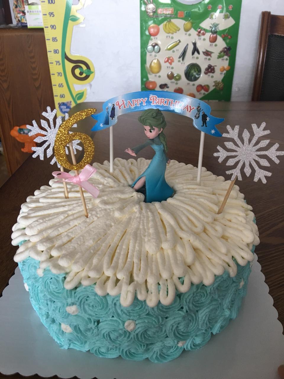 冰雪奇缘奶油蛋糕