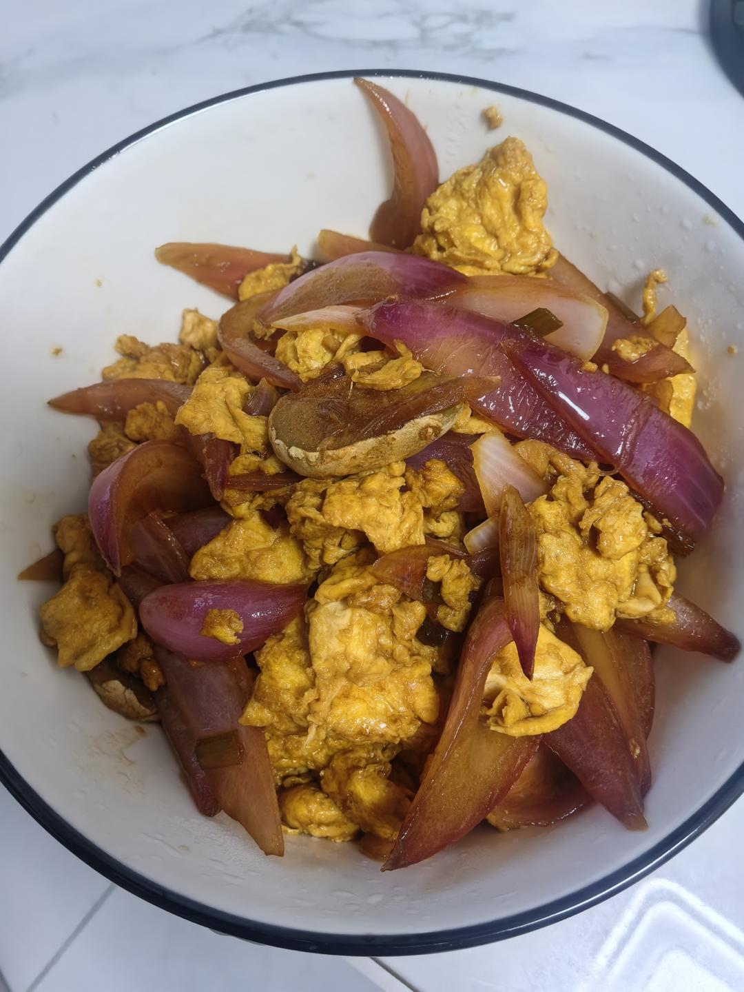 降压防癌的好食材  洋葱炒鸡蛋