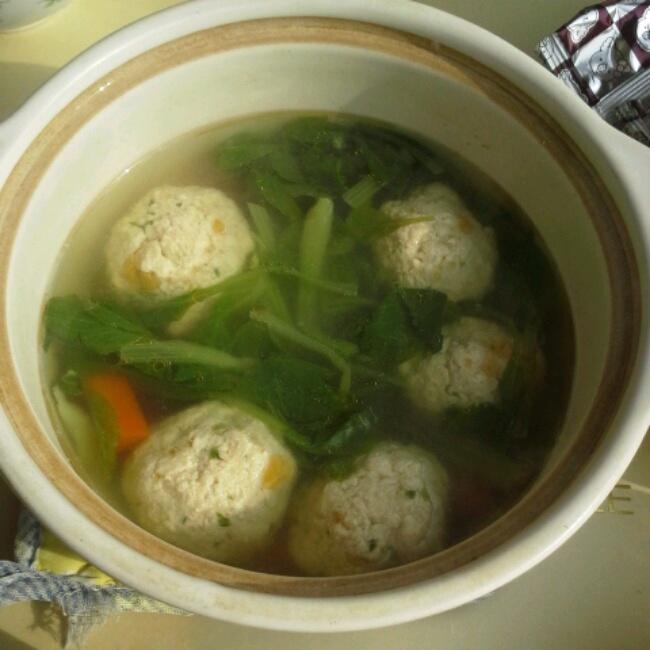 水豆腐丸子汤的做法