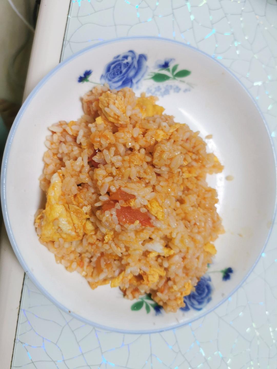 🔥一人食|剩米饭这样做超级香（红柿泡饭）